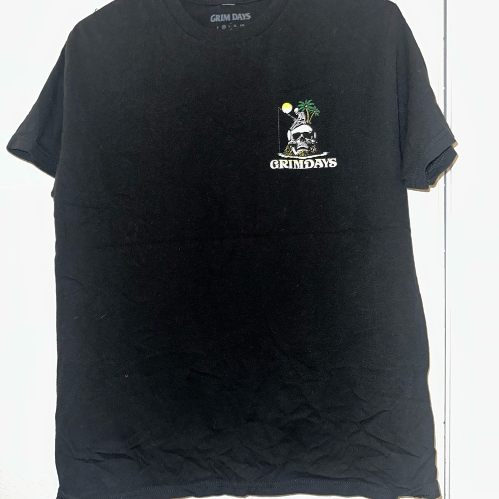 Grim Days Black Graphic Tee